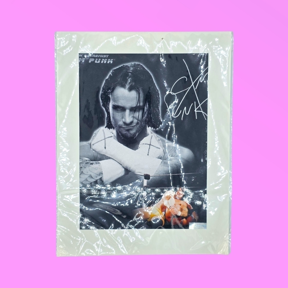 2006 WWE CM Punk Photofile Promo Print RARE